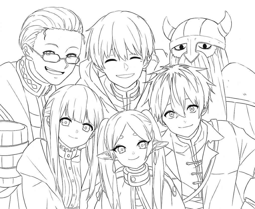 Coloriage Heiter et ami