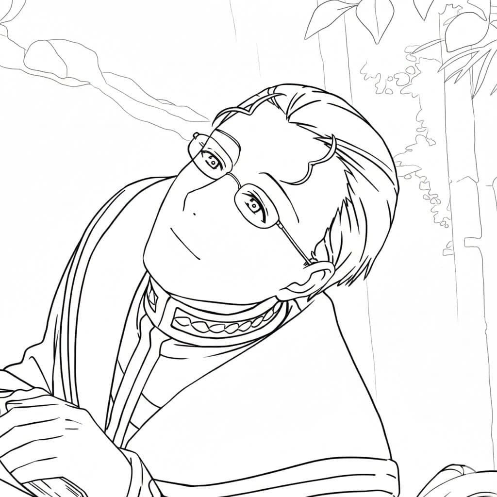 Coloriage Heiter Souriant