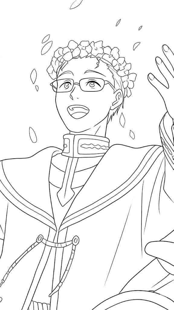 Coloriage Heiter très heureux