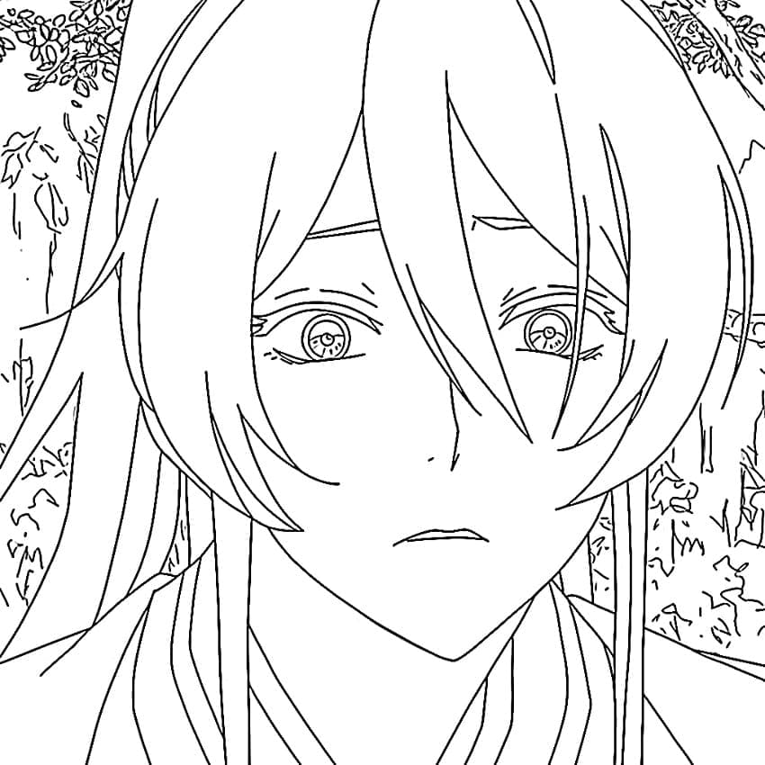 Coloriage Hell's Paradise Sagiri