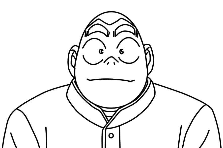 Coloriage Heureux Genta Kojima