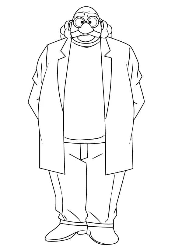 Coloriage Heureux Hiroshi Agasa