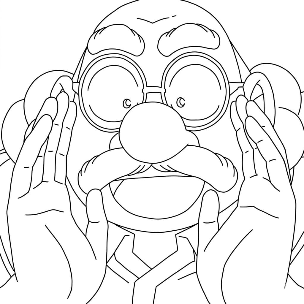 Coloriage Hiroshi Agasa à l’Écoute