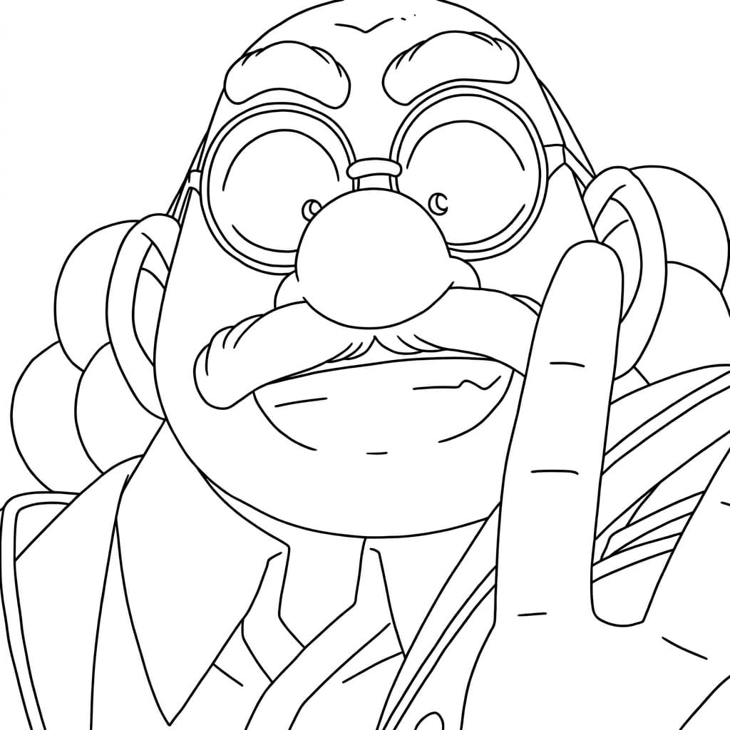 Coloriage Hiroshi Agasa Avertit