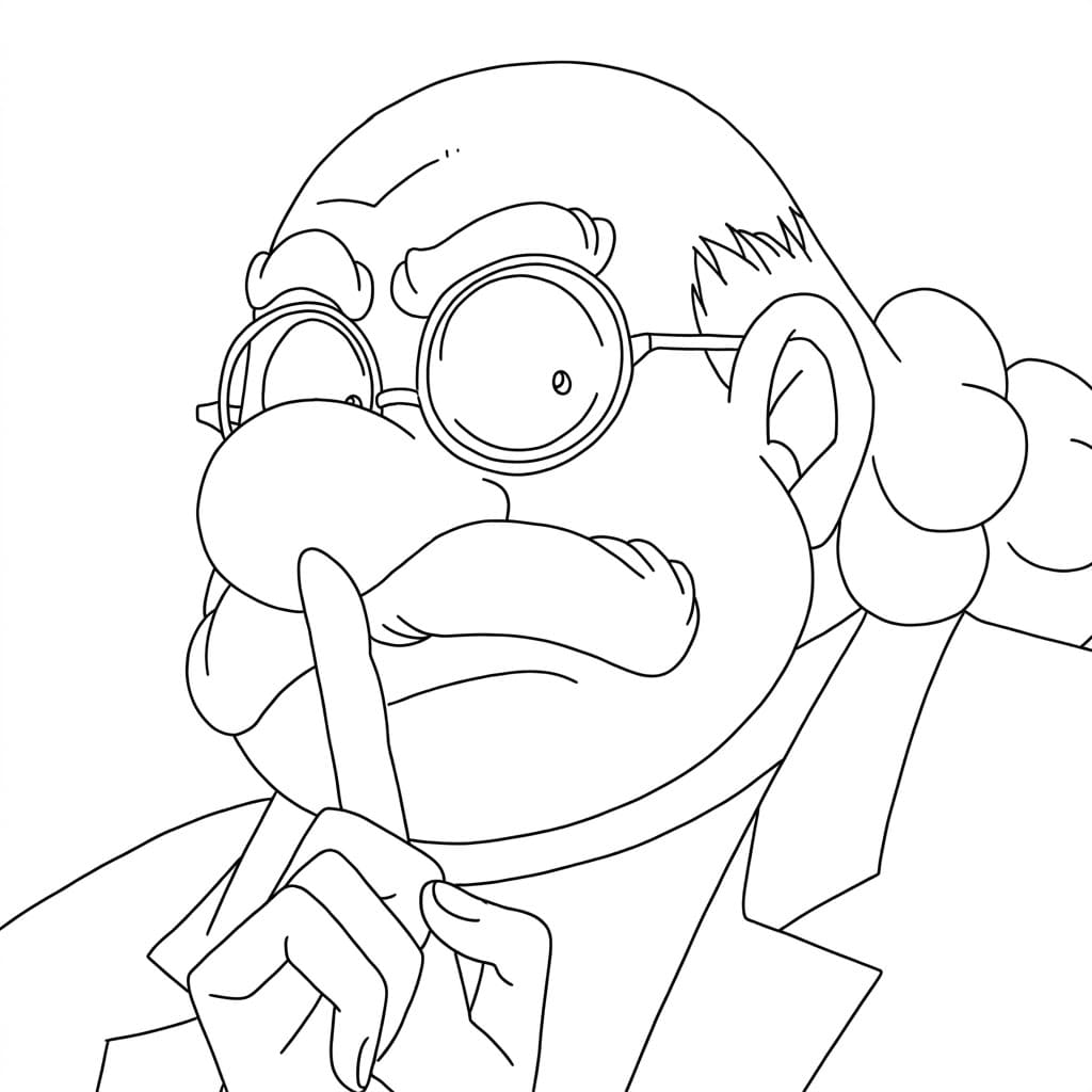 Coloriage Hiroshi Agasa Mystérieux