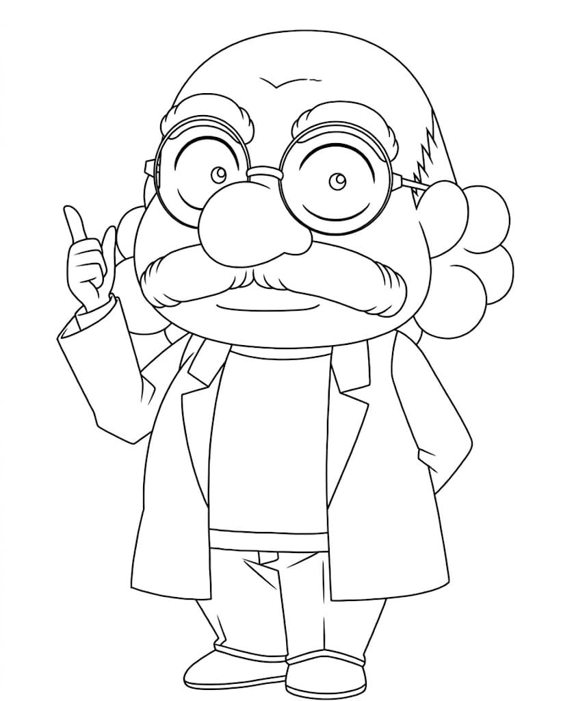 Coloriage Hiroshi Agasa Professeur