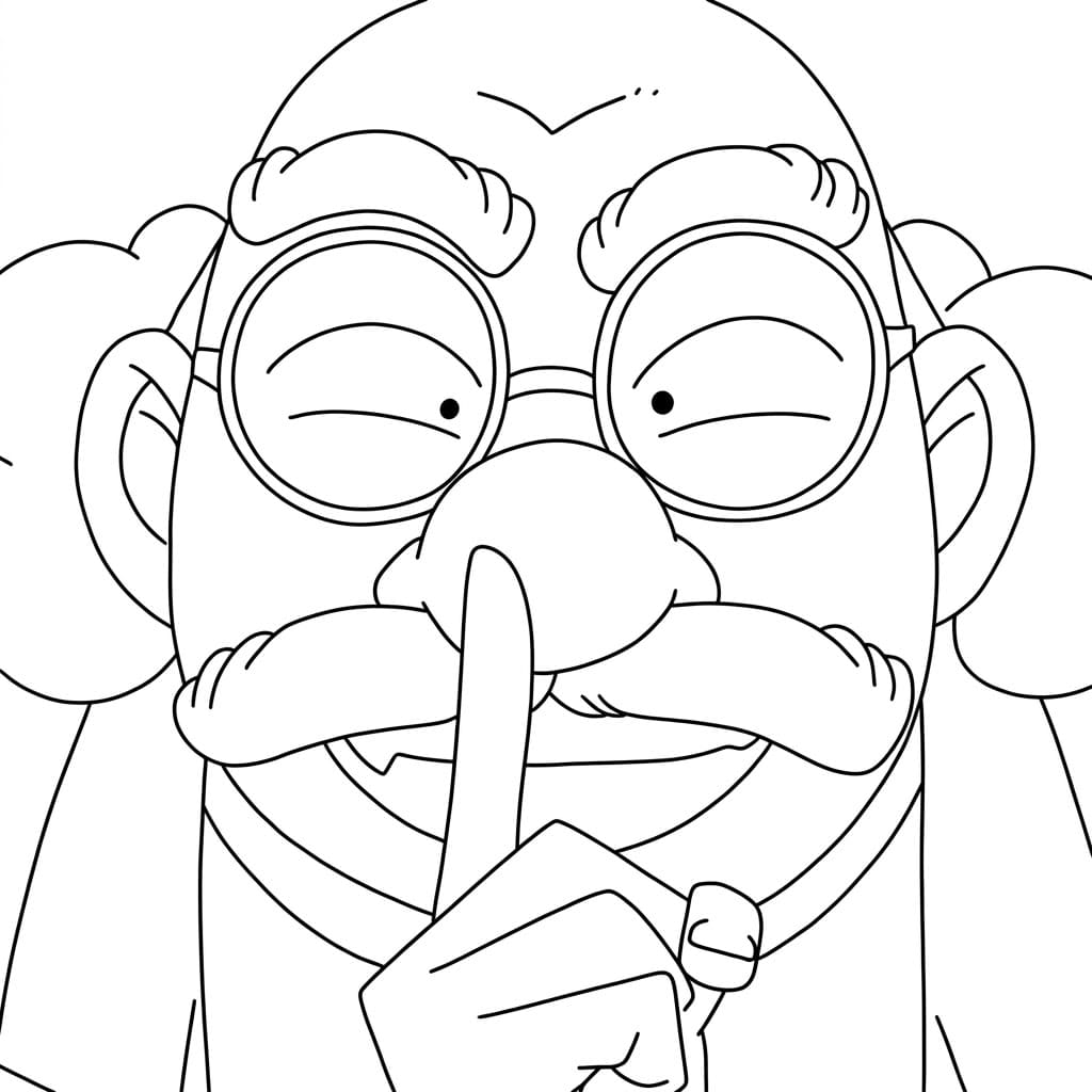 Coloriage Hiroshi Agasa Silencieux