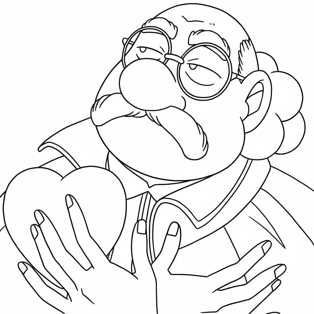 Coloriage Hiroshi Agasa Souriant