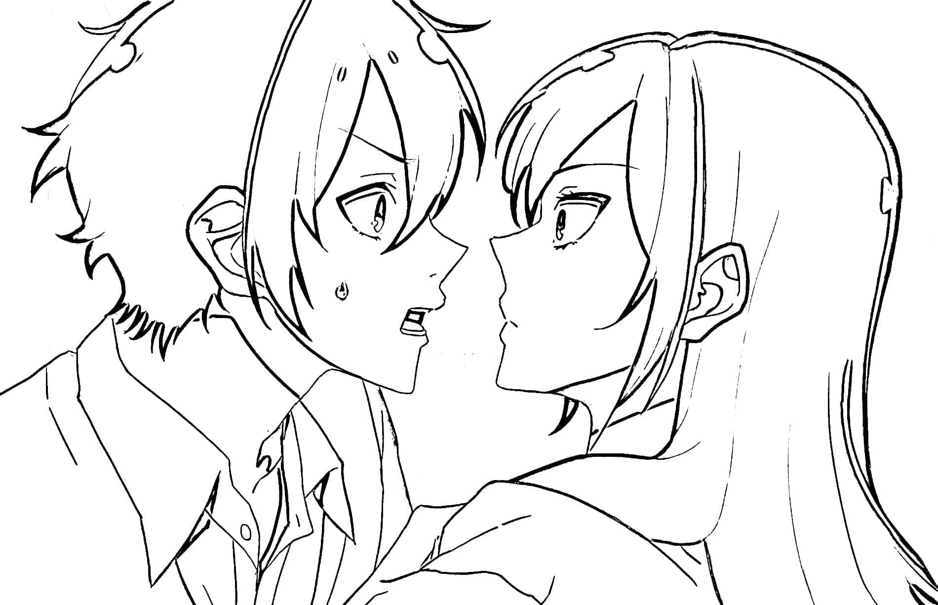 Coloriage Horimiya Anime