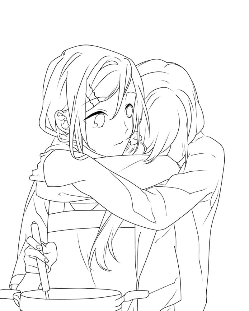 Coloriage Horimiya, anime gratuit