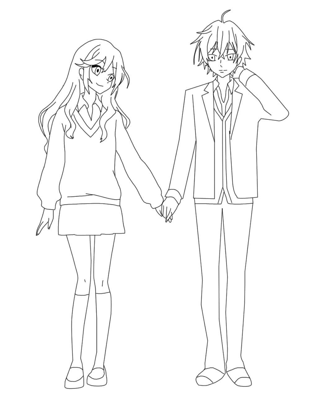 Coloriage Horimiya Couple