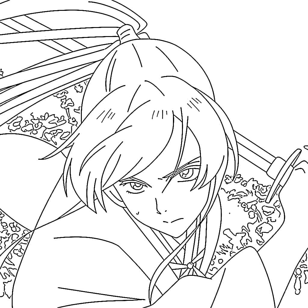 Coloriage Jigokuraku Sagiri