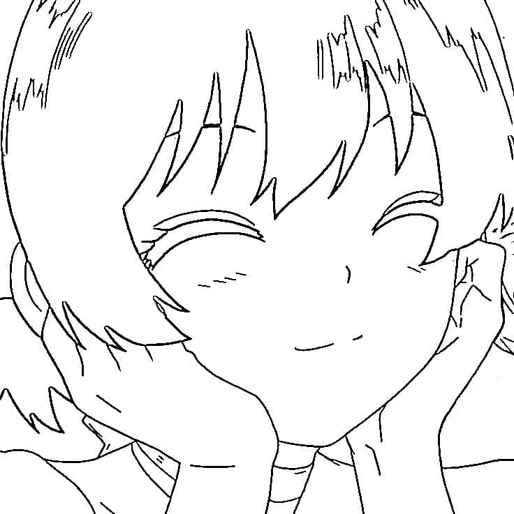 Coloriage Jolie Yuzuriha Ogawa