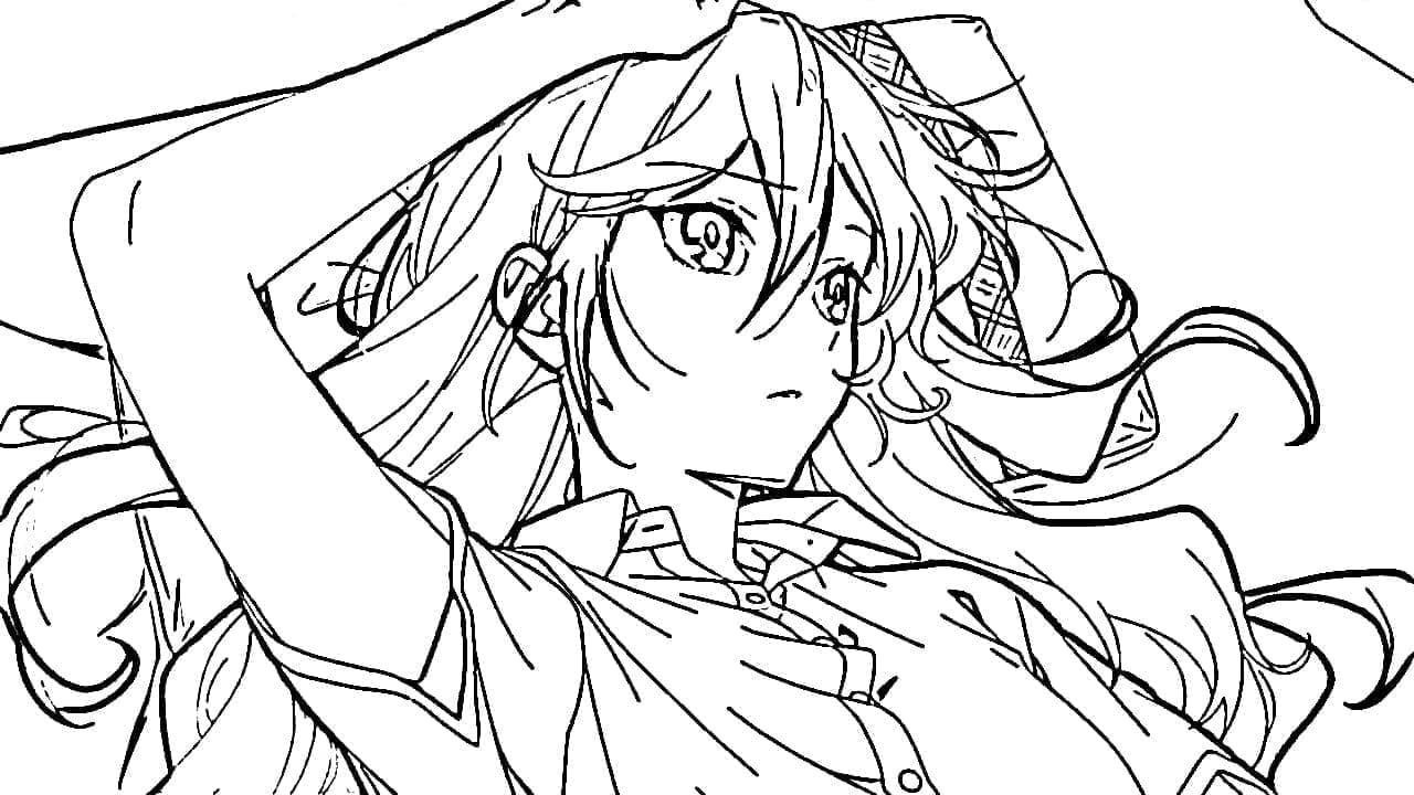 Coloriage Kyouko Hori de Horimiya