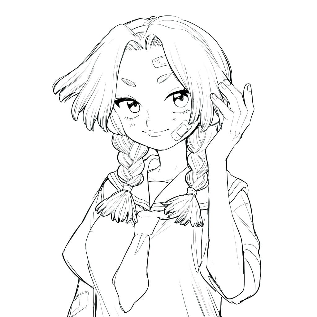Coloriage Mignonne Nikki Hanada
