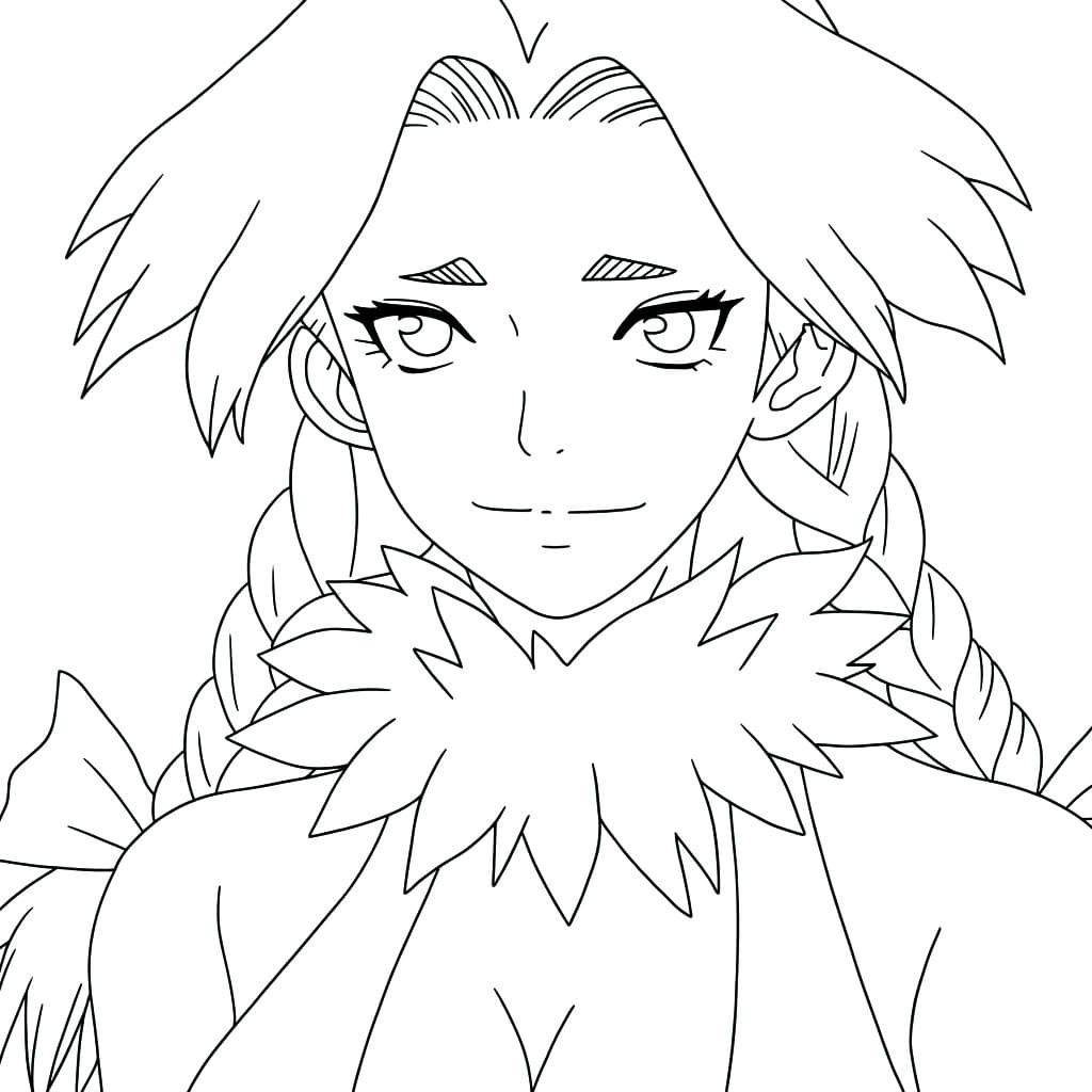 Coloriage Nikki Hanada Bon