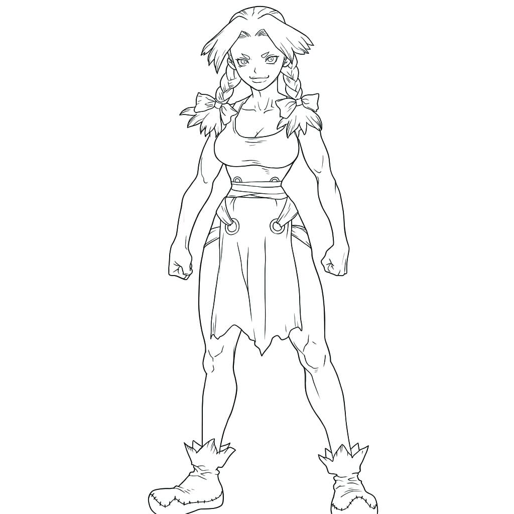 Coloriage Nikki Hanada Debout