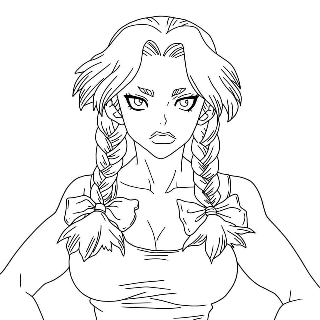 Coloriage Nikki Hanada Drôle