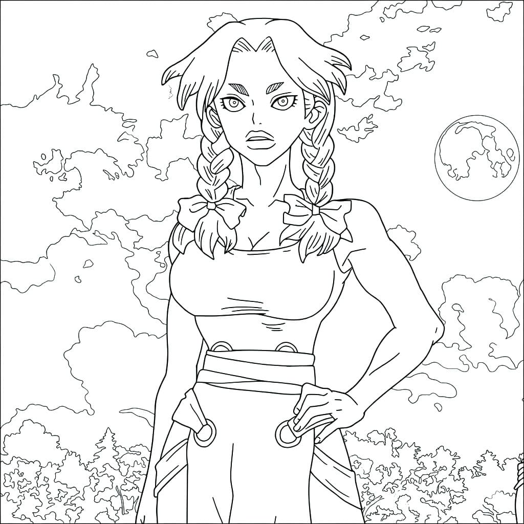 Coloriage Nikki Hanada Gratuite