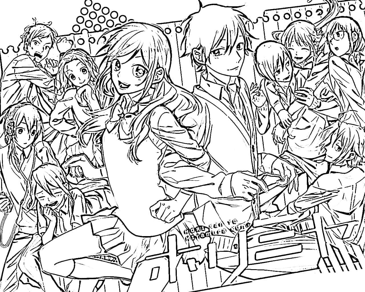 Coloriage Personnages de Horimiya