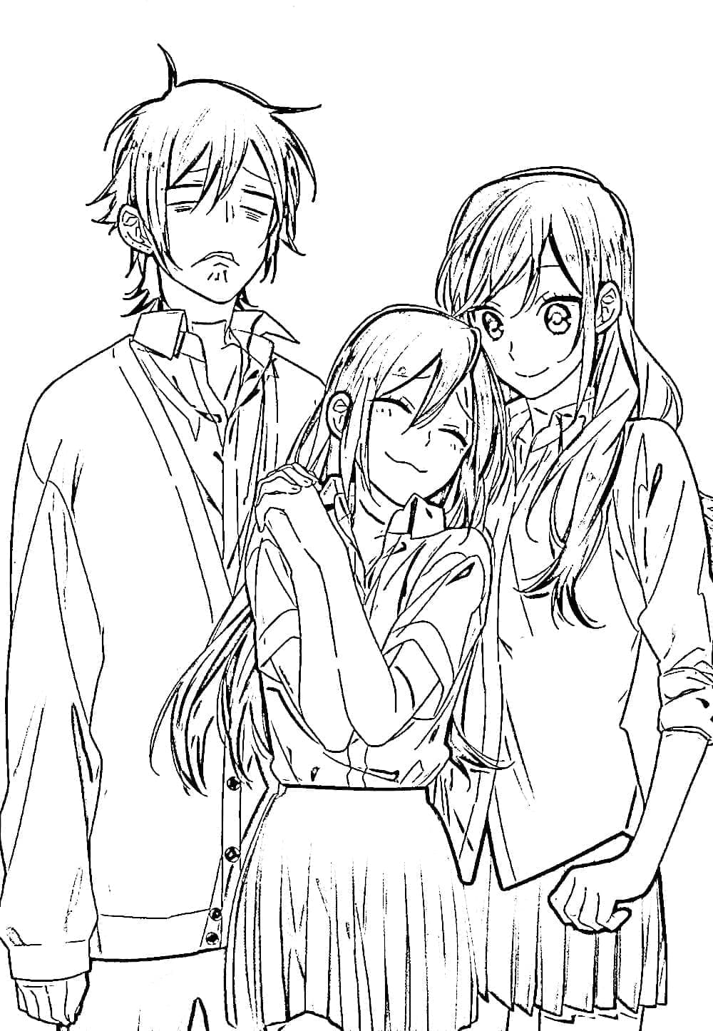 Coloriage Personnages de l'anime Horimiya