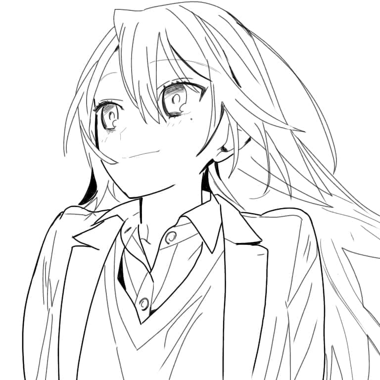 Coloriage Ravissante Kyouko Hori