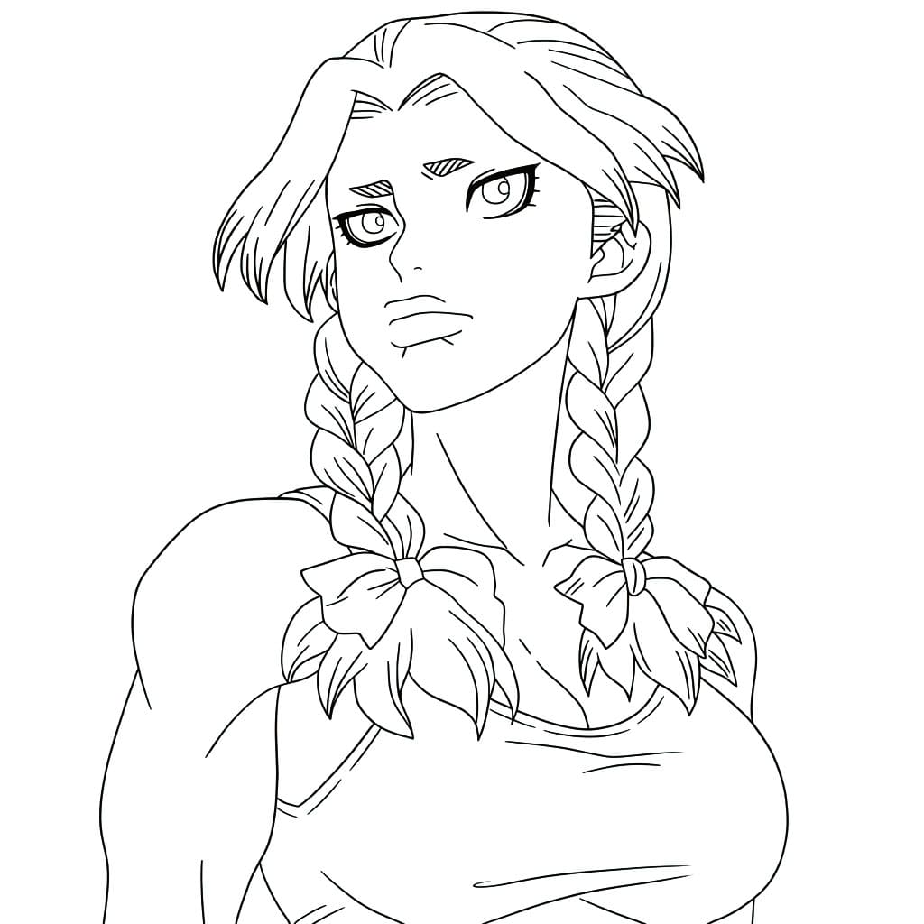 Coloriage Nikki Hanada