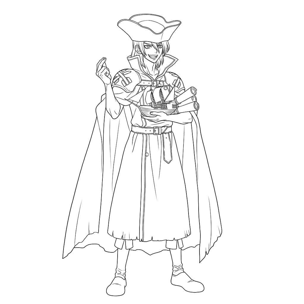 Coloriage Ryusui Nanami Anime Dr Stone