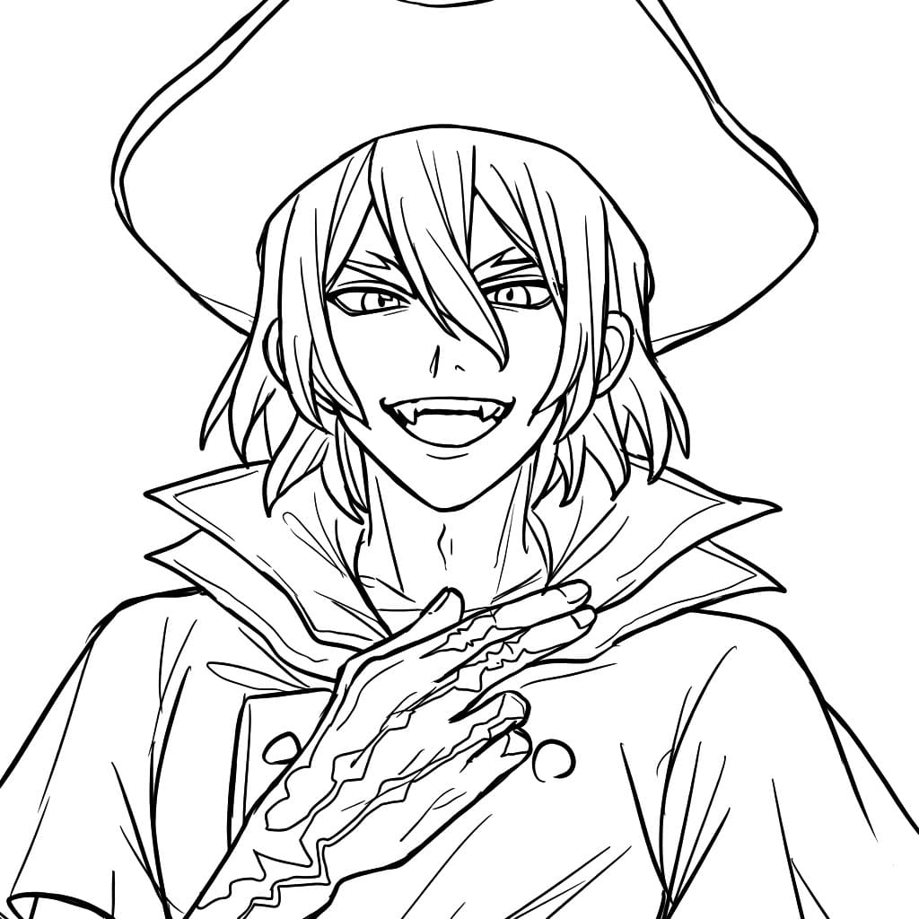 Coloriage Ryusui Nanami Bras Ardents