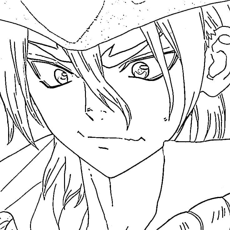 Coloriage Ryusui Nanami de Anime Dr Stone