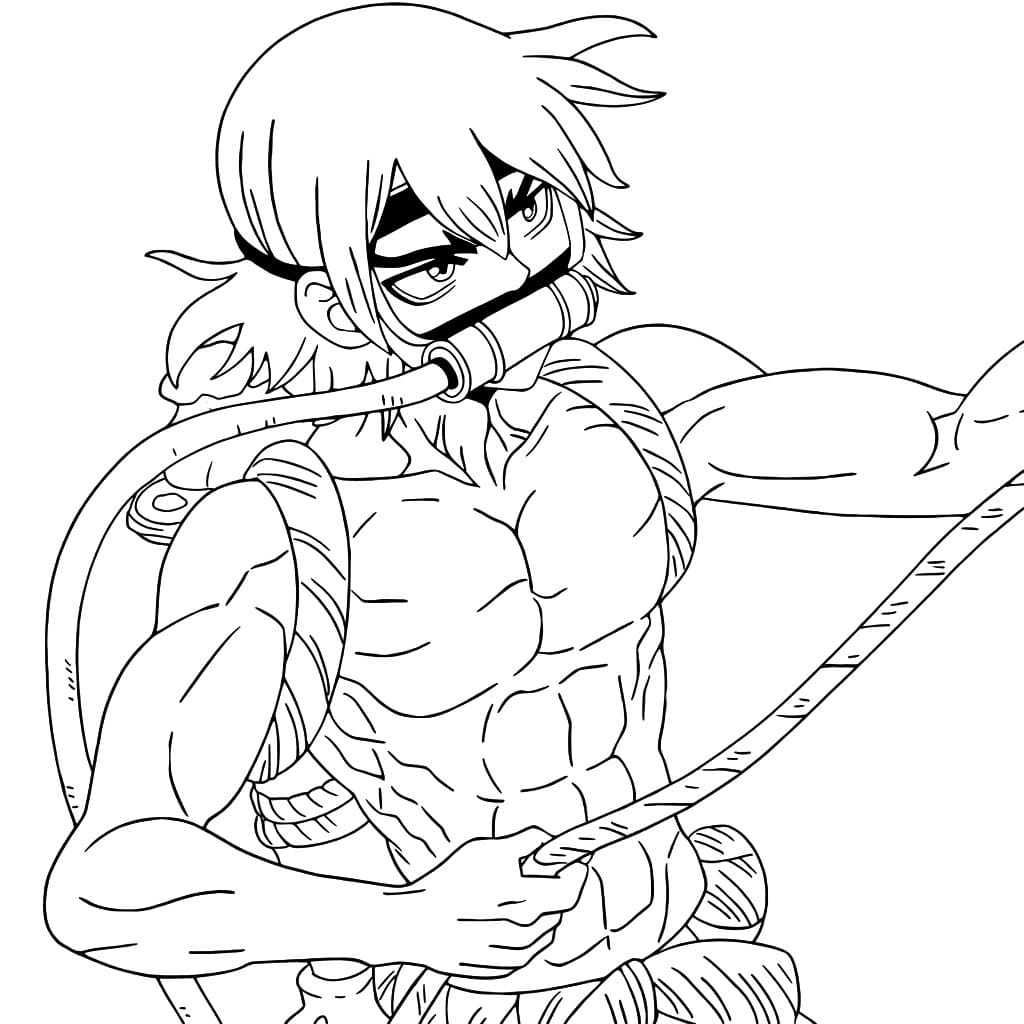 Coloriage Ryusui Nanami Force Sauvage