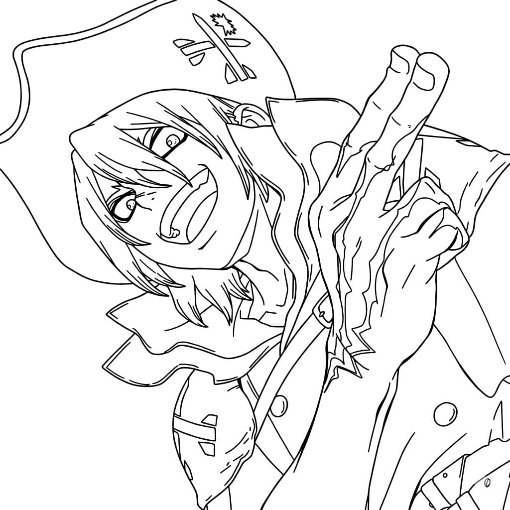 Coloriage Ryusui Nanami Foudre Marine