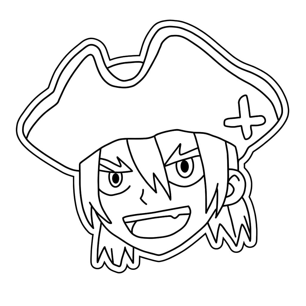 Coloriage Ryusui Nanami Icône Pirate
