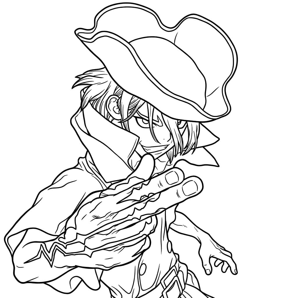 Coloriage Ryusui Nanami Ombre Corsaire