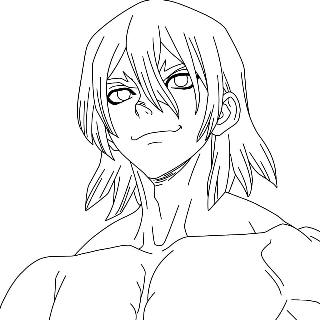 Coloriage Ryusui Nanami Regard Calme
