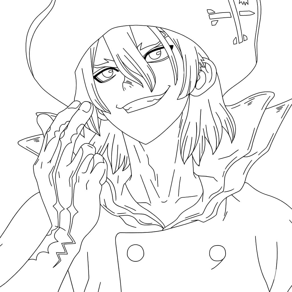 Coloriage Ryusui Nanami Sourire Pirate