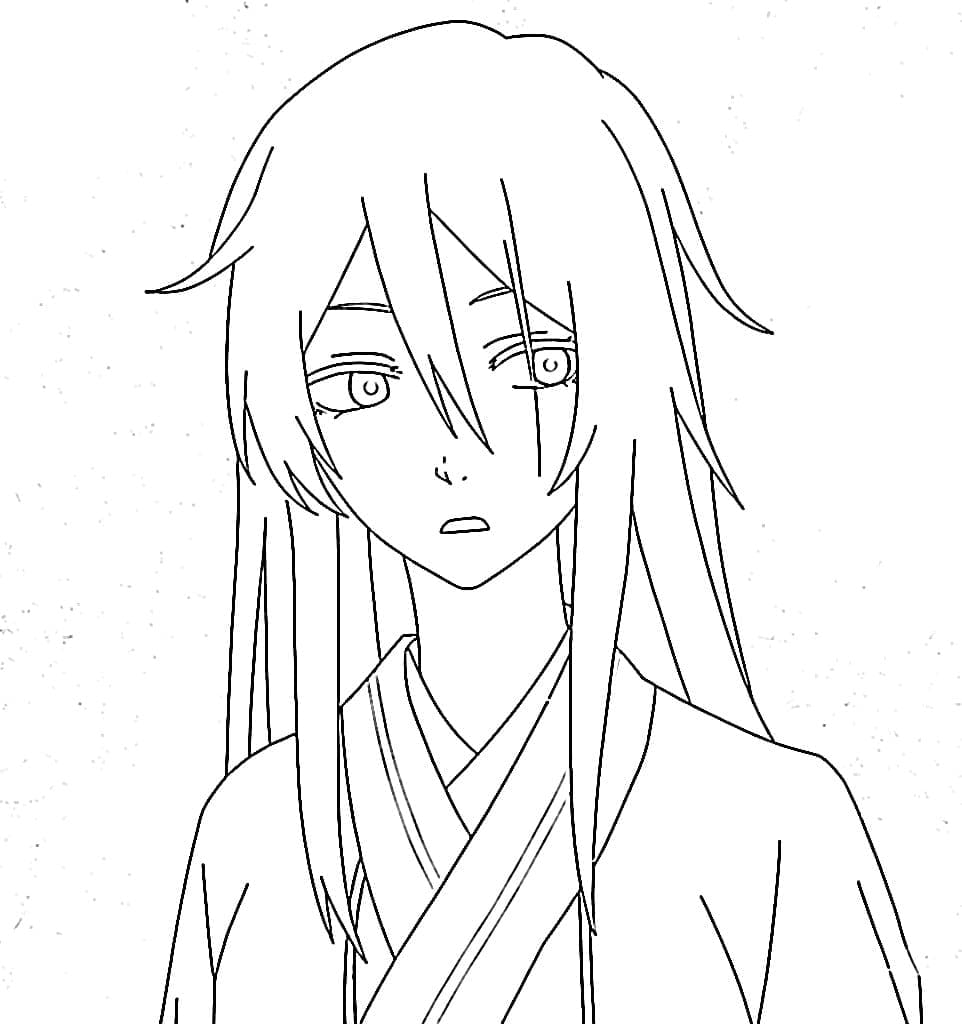 Coloriage Sagiri dans Anime Hell's Paradise
