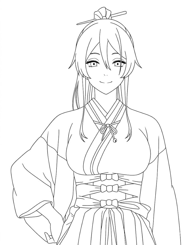 Coloriage Sagiri est cool
