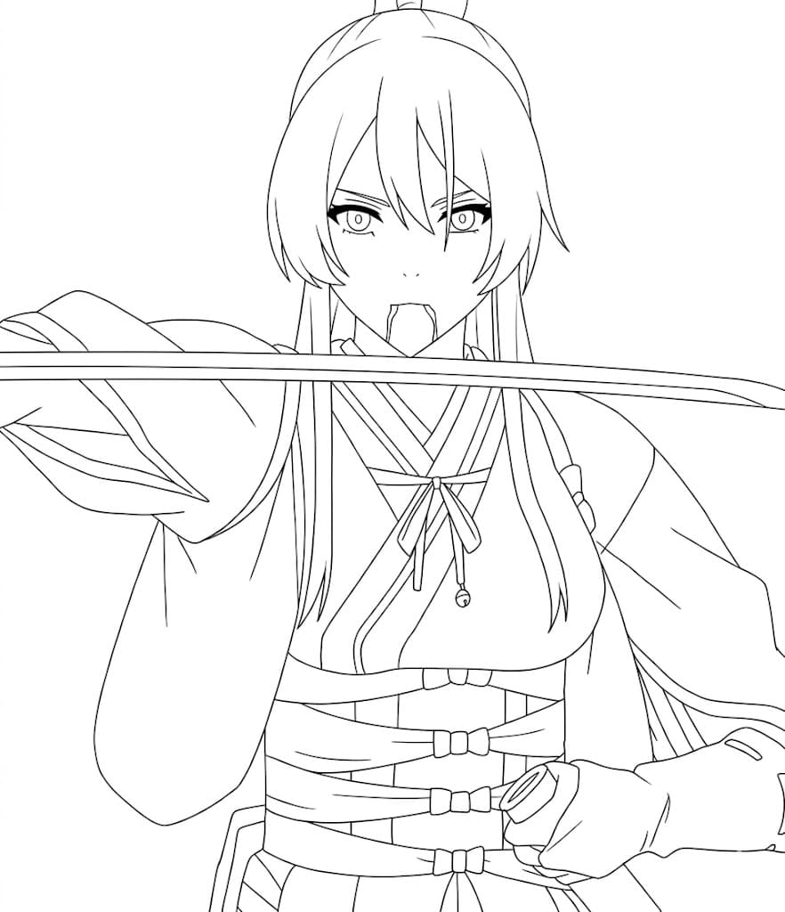 Coloriage Sagiri gratuit