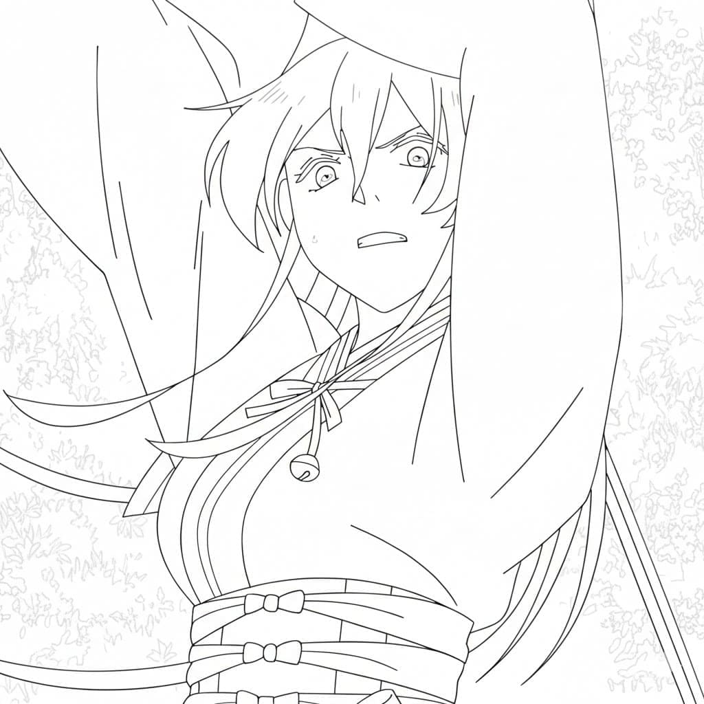 Coloriage Sagiri Hell's Paradise