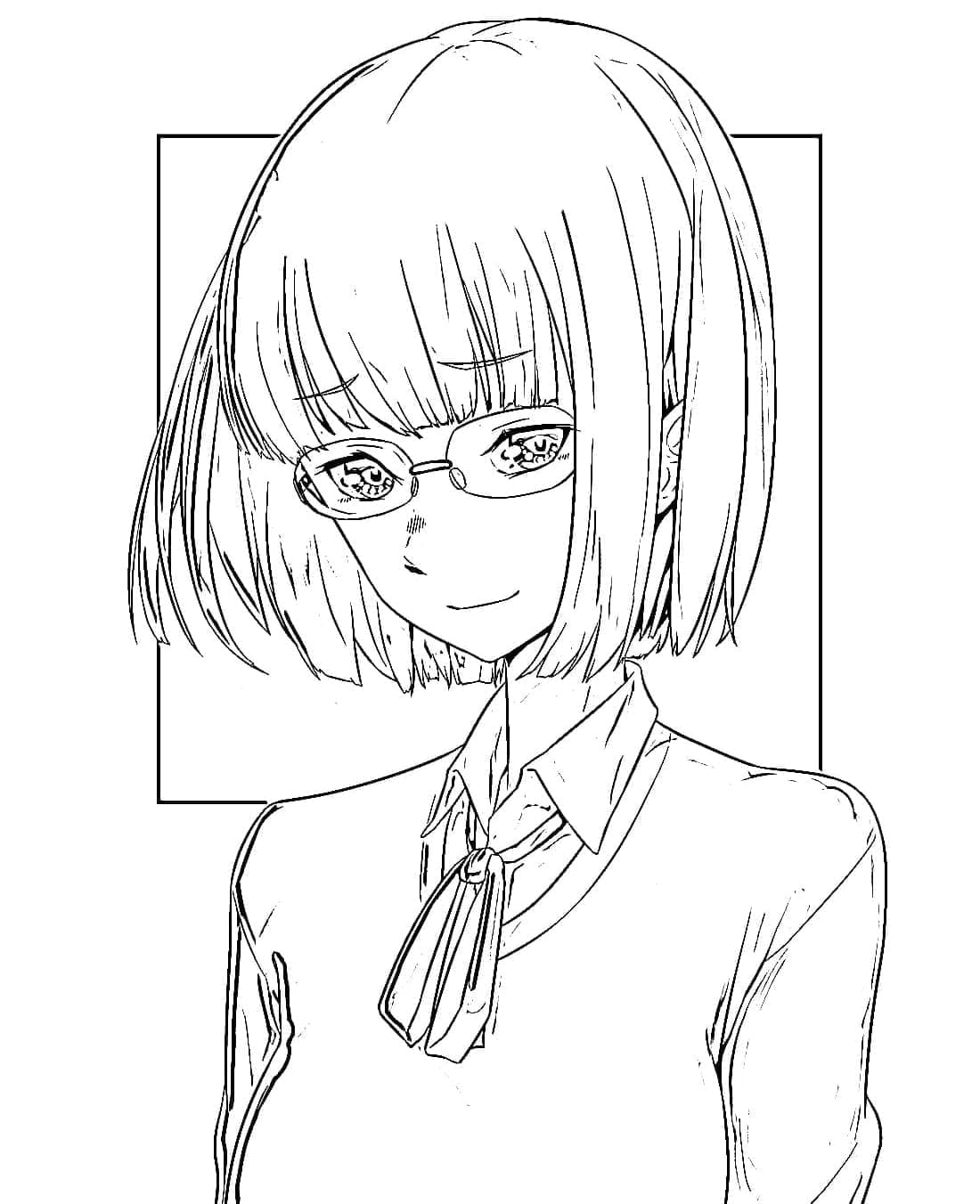 Coloriage Sakura Kouno de Anime Horimiya