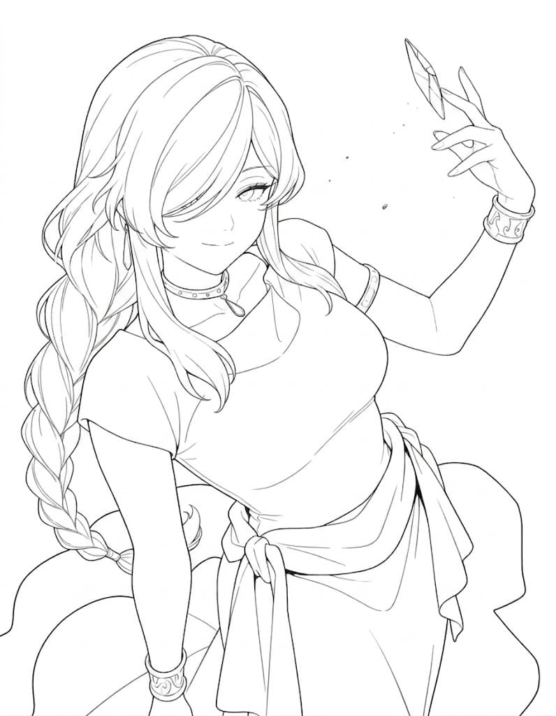 Coloriage Selfie de Flamme