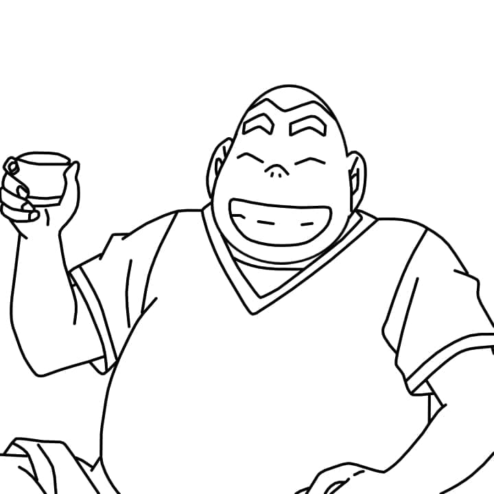 Coloriage Souriant Genta Kojima