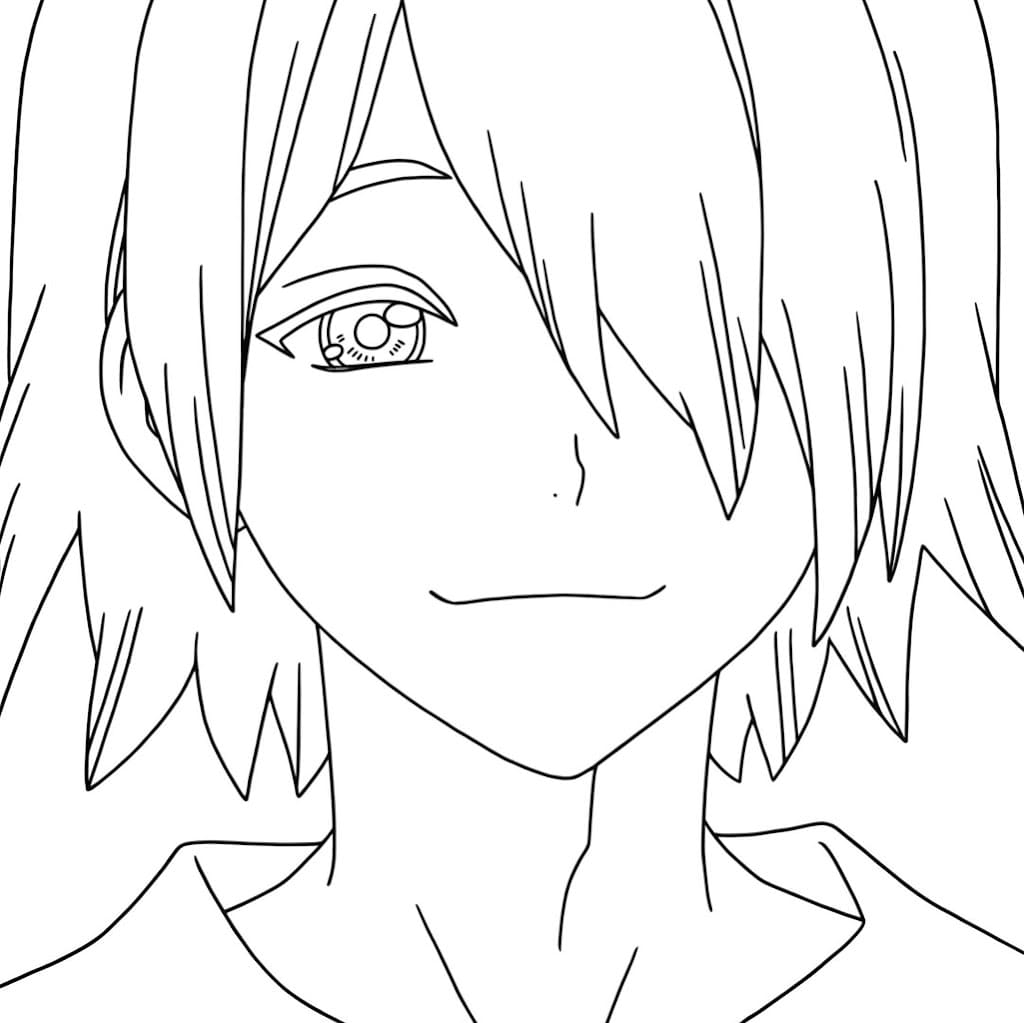 Coloriage Souriant Ginro