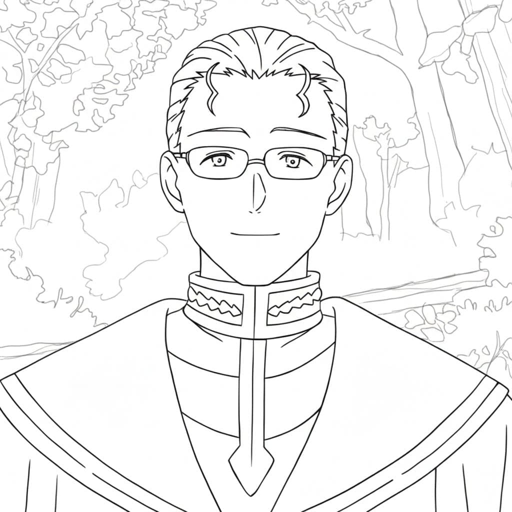 Coloriage Souriant Heiter