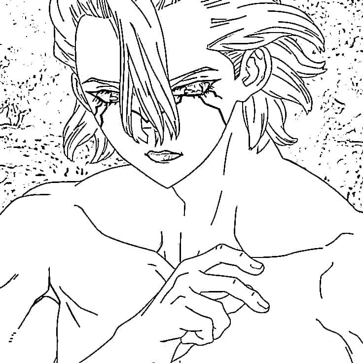 Coloriage Stanley Snyder dans Anime Dr Stone