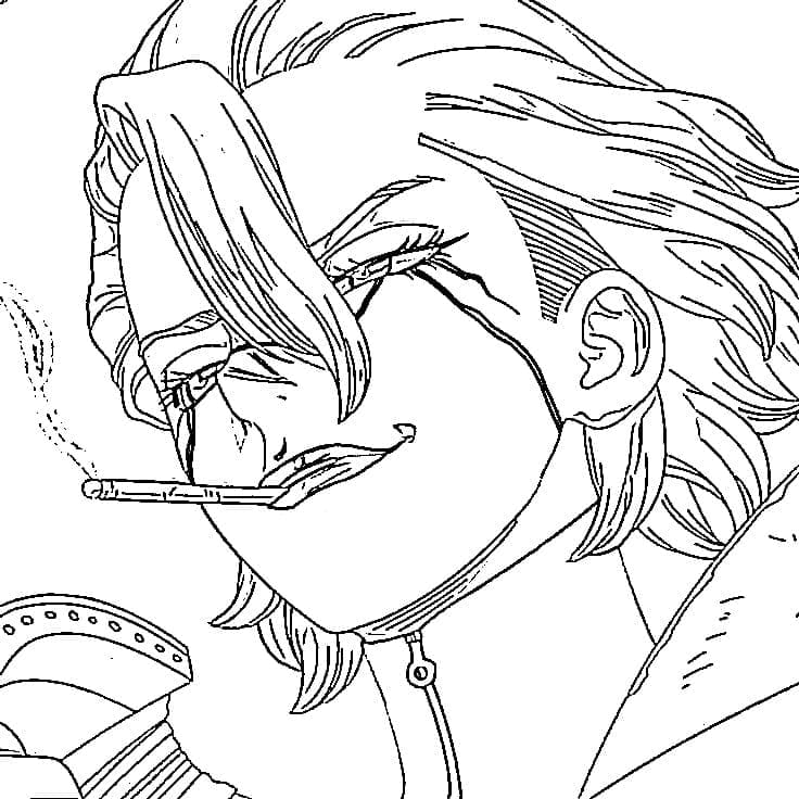 Coloriage Stanley Snyder de Anime Dr Stone