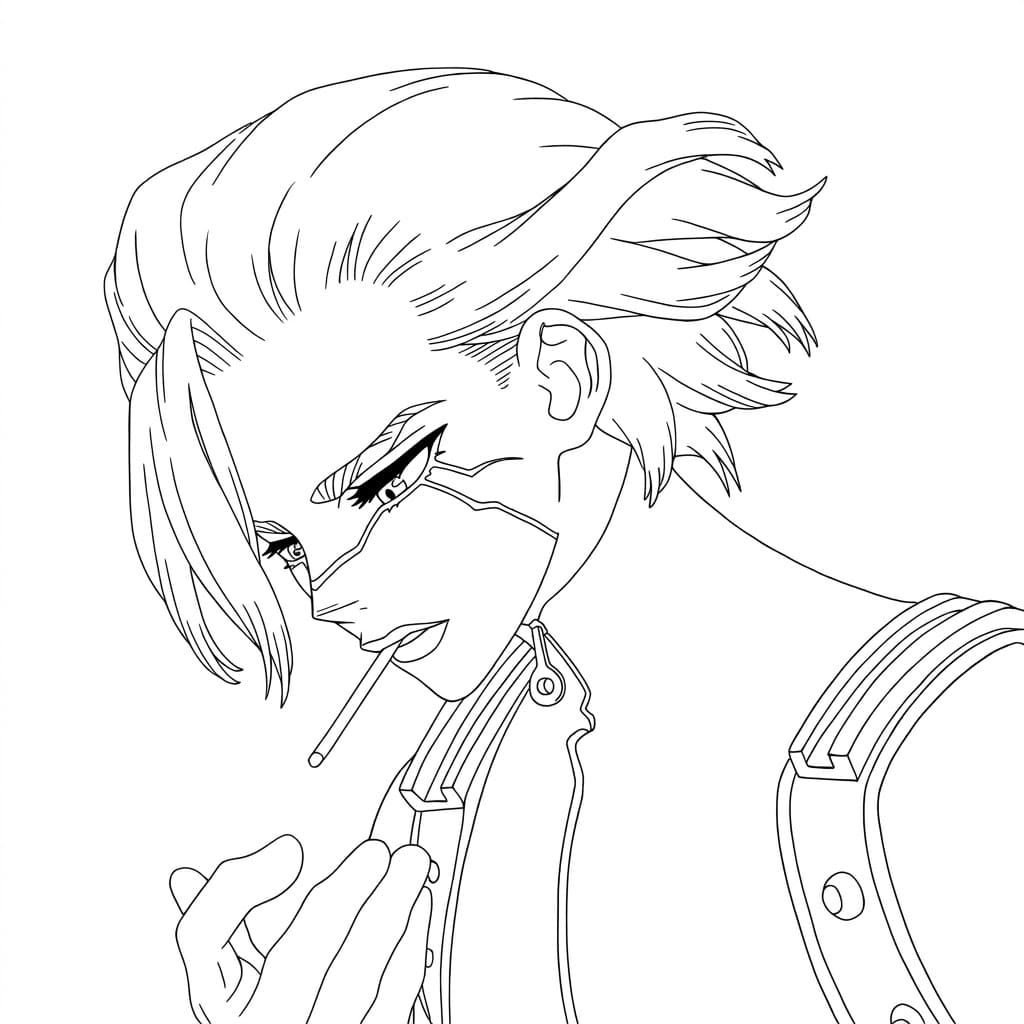 Coloriage Stanley Snyder triste