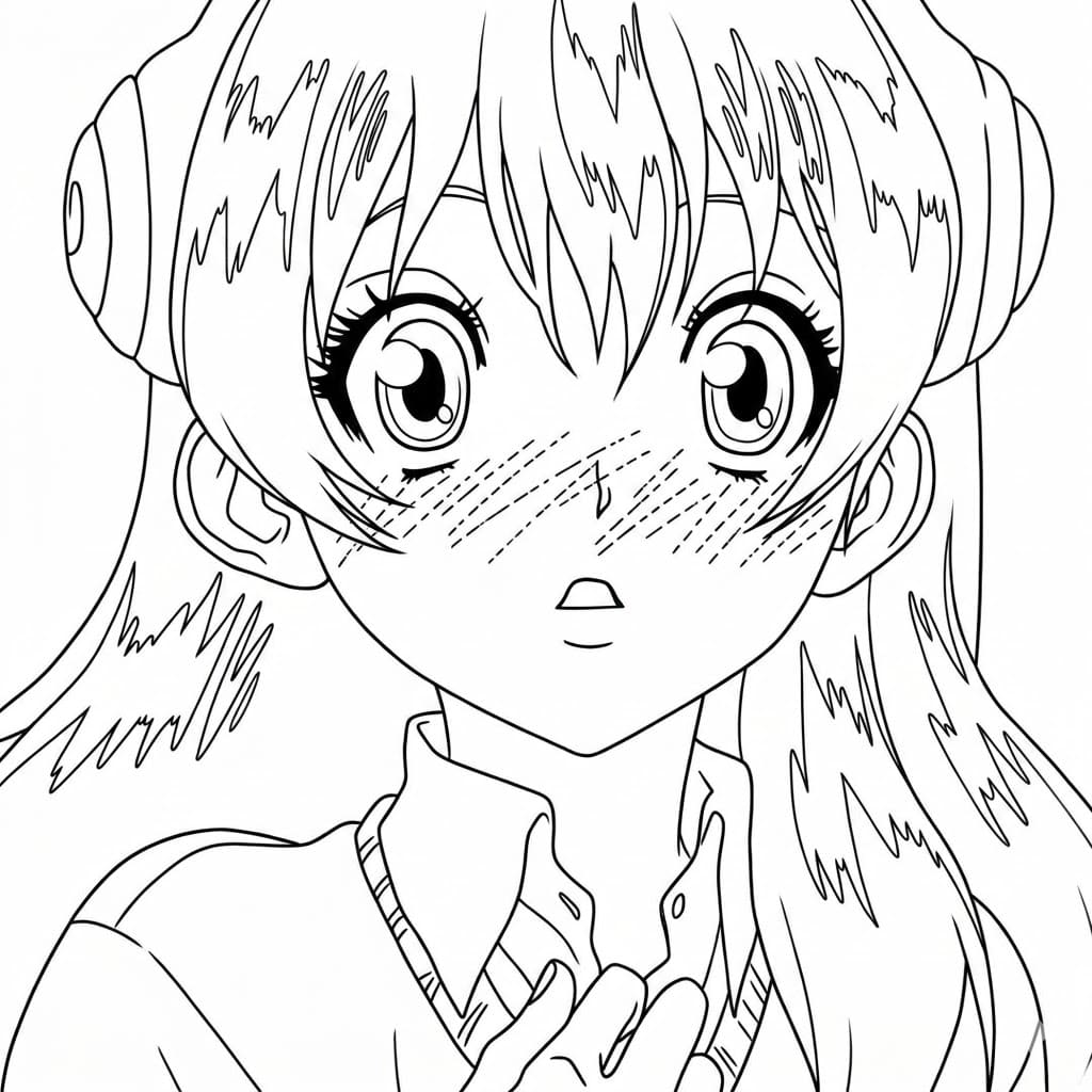 Coloriage Timide Yuzuriha Ogawa
