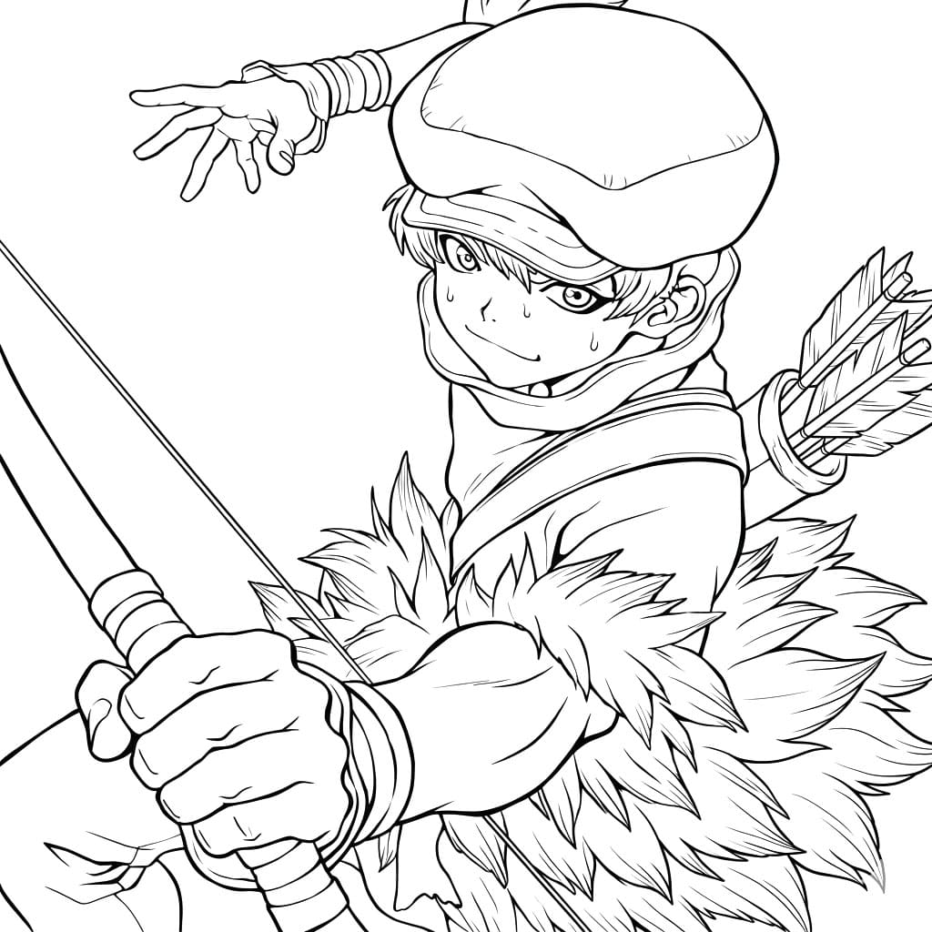 Coloriage Ukyo Saionji bon
